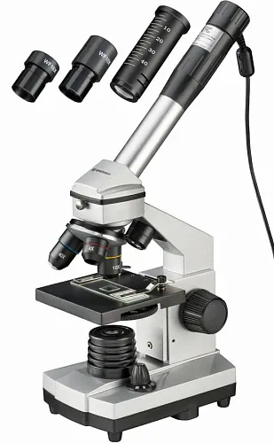 foto Microscopio Bresser Junior 40–1024x, con funda