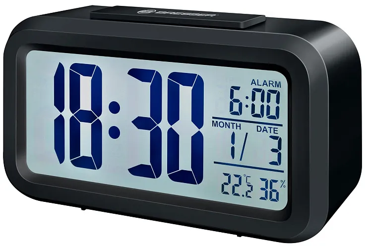 imagen Reloj despertador Bresser MyTime Duo LCD, negro