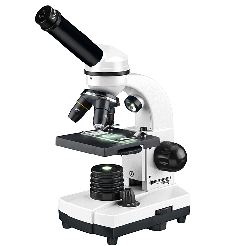 fotografía Microscopio Bresser Junior Biolux SEL 40–1600x con estuche, blanco
