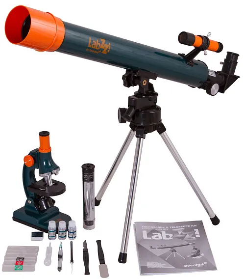 imagen Conjunto de microscopio y telescopio Levenhuk LabZZ MT2