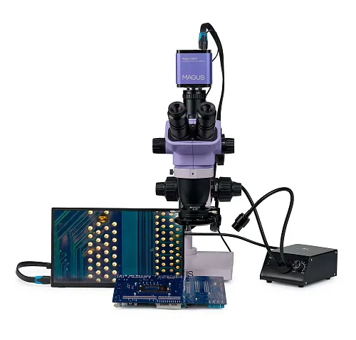 imagen Estereomicroscopio digital MAGUS Stereo D8TR LCD para reparación de electrónica