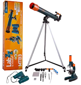 fotografía Conjunto de microscopio, telescopio y prismáticos Levenhuk LabZZ MTB3