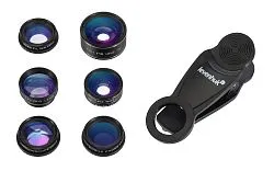 fotografía Juego de lentes para teléfono inteligente Levenhuk Lens S7