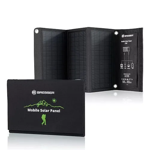 gráfico Cargador solar móvil Bresser de 21 vatios con salida USB,  1