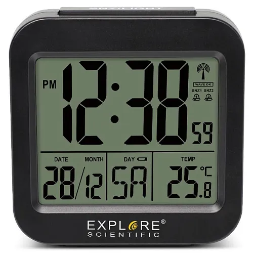 foto Reloj despertador Explore Scientific RC, negro