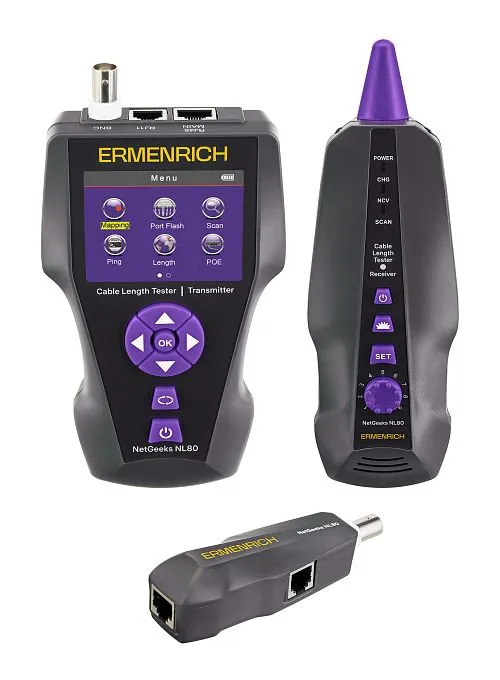 imagen Comprobador de longitud de cables Ermenrich NetGeeks NL80,  1