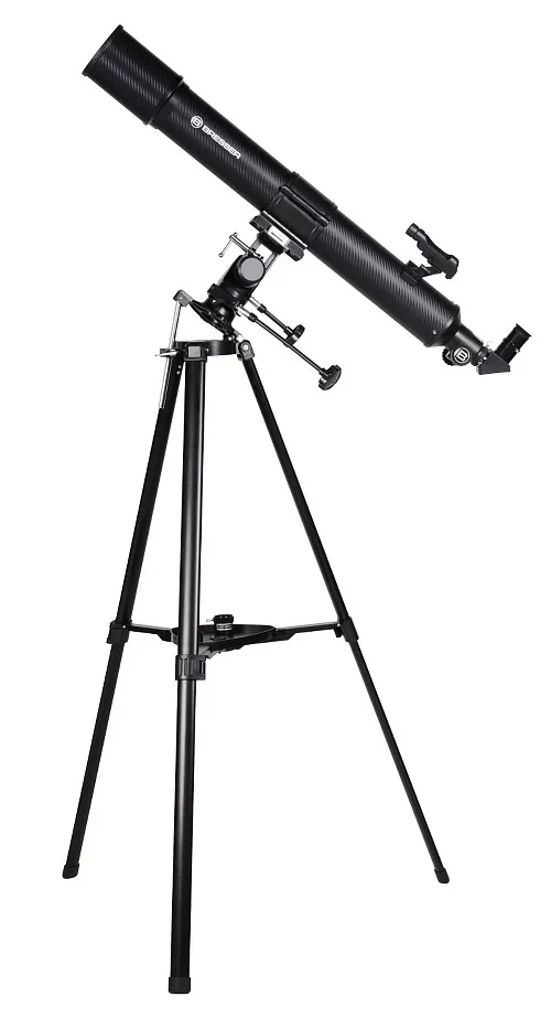 fotografía Telescopio Bresser Taurus 90/900 NG con adaptador de cámara de smartphone