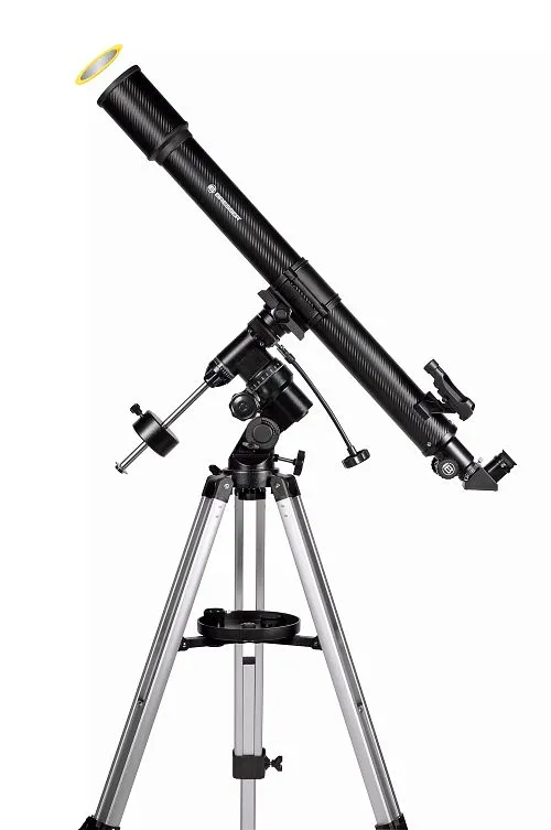 gráfico Telescopio Bresser Lyra 70/900 EQ3 con filtro solar,  1