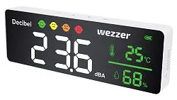gráfico Termohigrómetro monitor de ruido Levenhuk Wezzer Teo TH70