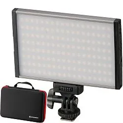 foto Antorcha Vídeo Bresser PT Pro 15B Bi-Color con Estuche