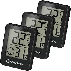 foto Bresser Temeo Hygro indicador de 3 piezas, negro