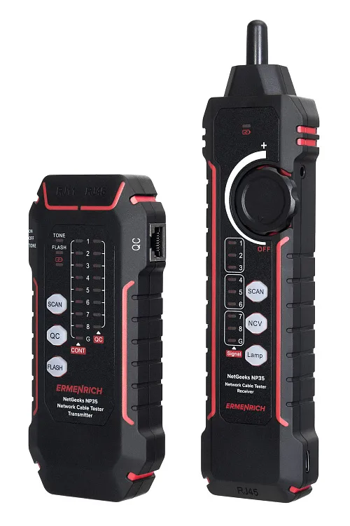 foto Comprobador de cables de red Ermenrich NetGeeks NP35