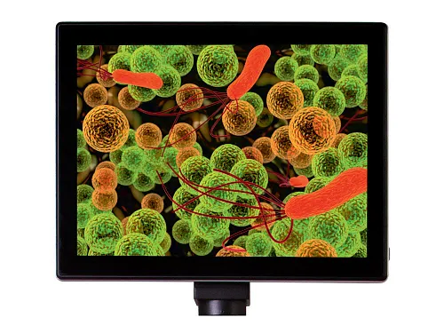 imagen Cámara digital de microscopio Levenhuk MED 5M con pantalla LCD de 9,4 pulgadas