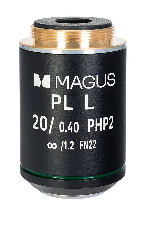 gráfico Objetivo MAGUS 20HP 20х/0,40 Plan L fase PHP2 ∞/1,2 WD 8,0 mm