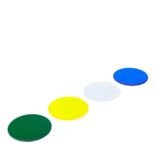 gráfico Juego de filtros de color MAGUS LF4 (azul, verde, amarillo, esmerilado)