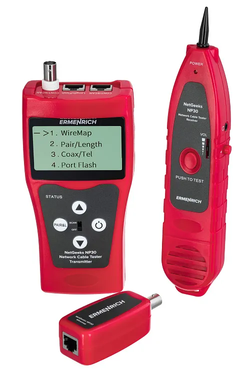 foto Comprobador de cables de red Ermenrich NetGeeks NP30