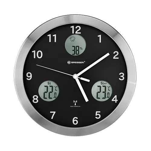 fotografía Reloj de pared Bresser MyTime io 30 cm, negro