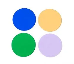 foto Juego de filtros de color MAGUS LF4.2 (azul, verde, amarillo, vidrio esmerilado)