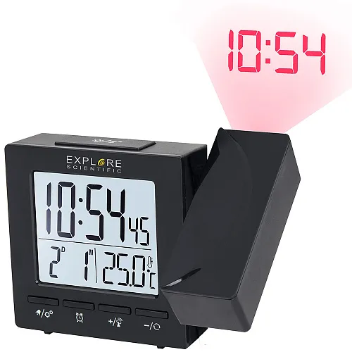 imagen Reloj de proyección digital RC Explore Scientific, negro
