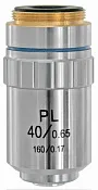 fotografía Objetivo plan-acromático DIN-PL 40x