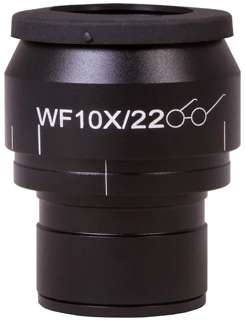 imagen Ocular Levenhuk MED WF10x/22 con retícula, cuadrícula y ajuste de dioptrías