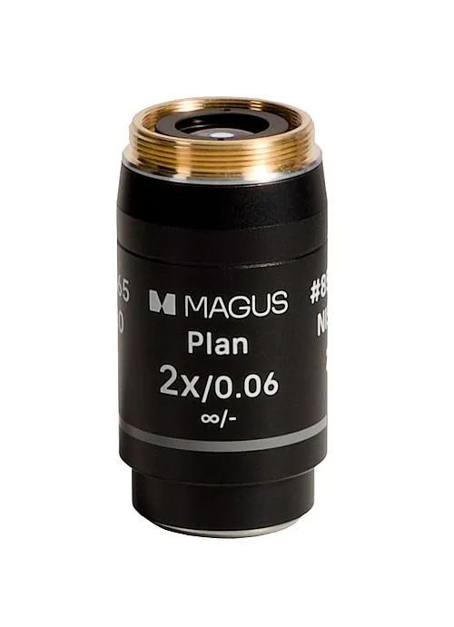 gráfico Objetivo MAGUS 2PL60 Plan 2х/0,06 ∞/- H60 mm,  1