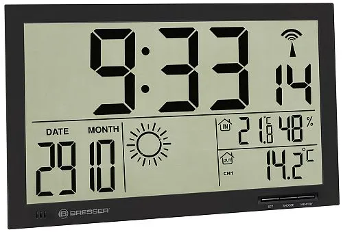 fotografía Reloj de pared Bresser MyTime Jumbo LCD
