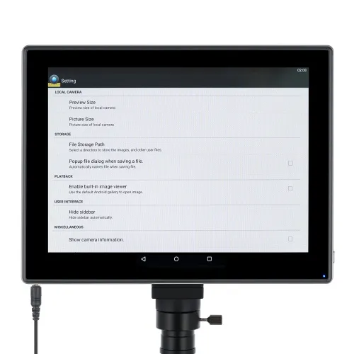 gráfico Microscopio trinocular digital Levenhuk MED D45T LCD,  16