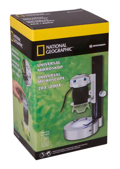 gráfico Microscopio USB digital Bresser National Geographic con pedestal,  9