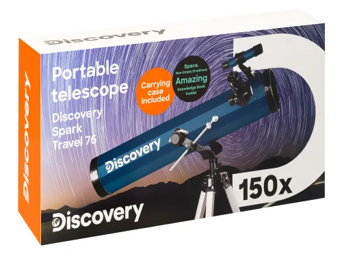 imagen Telescopio Levenhuk Discovery Spark Travel 76 con libro,  17