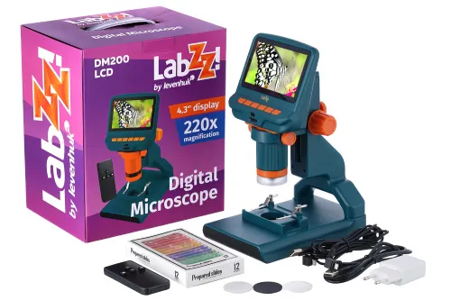 foto Microscopio digital Levenhuk LabZZ DM200 LCD,  2