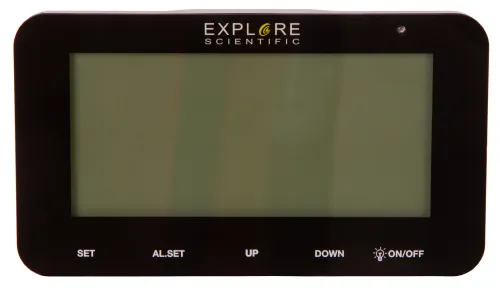 gráfico Reloj despertador digital Explore Scientific RC, negro,  3