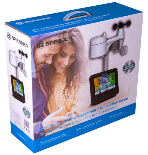 imagen Estación meteorológica Bresser 5 en 1 con Wi-Fi y pantalla a color, negra,  11