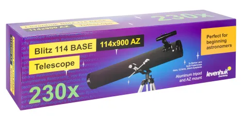fotografía Telescopio Levenhuk Blitz 114 BASE,  12