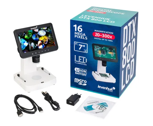 gráfico Microscopio digital Levenhuk DTX 800 LCD,  2