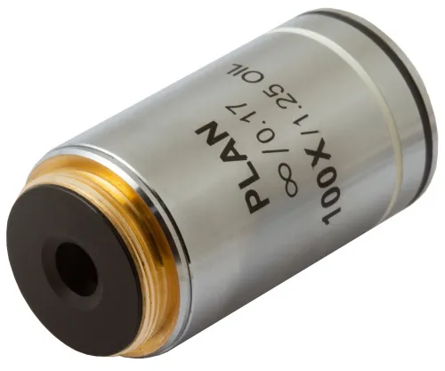 fotografía Objetivo plano acromático Levenhuk MED 100x corregido al infinito,  3