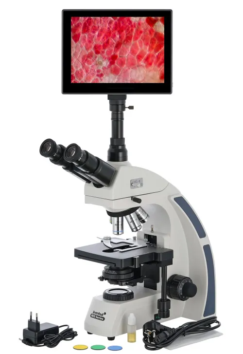 foto Microscopio trinocular digital Levenhuk MED D40T LCD,  2