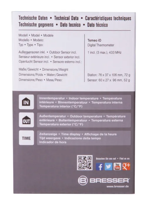 imagen Estación meteorológica Bresser Temeo io,  12