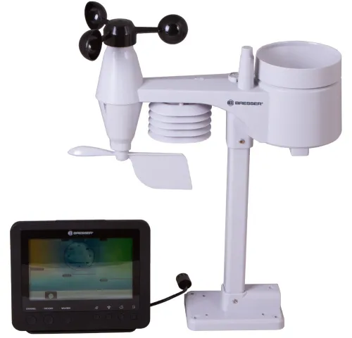 imagen Estación meteorológica Bresser 5 en 1 con Wi-Fi y pantalla a color, negra,  7