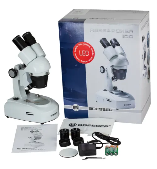 foto Microscopio Bresser Researcher ICD LED 20–80x,  3