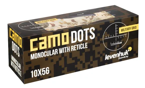 fotografía Monocular Levenhuk Camo 10x56 con retícula,  13