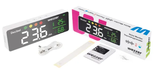 gráfico Termohigrómetro monitor de ruido Levenhuk Wezzer Teo TH70,  2