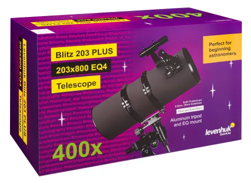 fotografía Telescopio Levenhuk Blitz 203 PLUS,  12