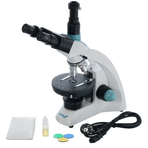 imagen Microscopio trinocular Levenhuk 500T POL,  2