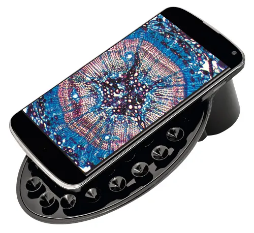 gráfico Microscopio Bresser National Geographic 40–1280x con soporte para smartphone,  12