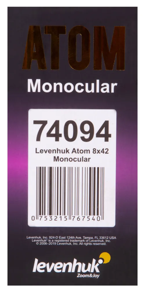 foto Monocular Levenhuk Atom 8x42,  14