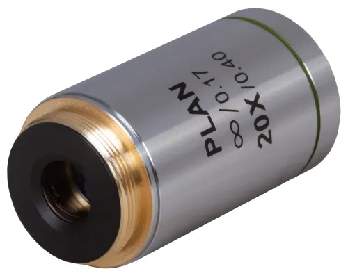 fotografía Objetivo plano acromático Levenhuk MED 20x corregido al infinito,  3