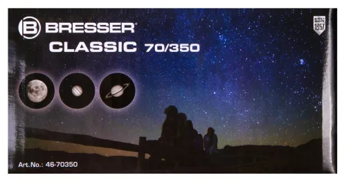 gráfico Telescopio Bresser Classic 70/350 AZ,  15