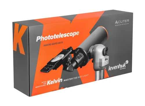 imagen Fototelescopio Levenhuk Kelvin MAK90 AZ GOTO Wi-Fi,  16