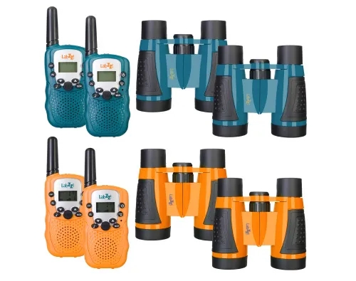 gráfico Kit de walkie-talkie y prismáticos Levenhuk LabZZ WTT10,  2